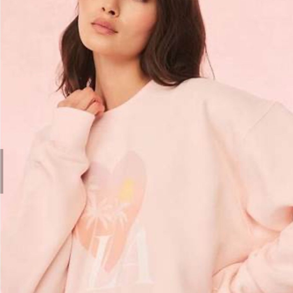 NWT LoveShackFancy Blush Pink Sweatshirt